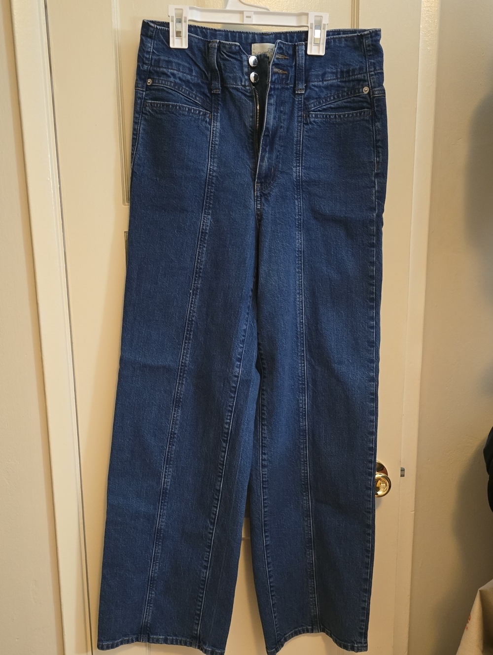 Universal Thread Dark Blue High-Rise Wide-Leg Jeans Size 8R